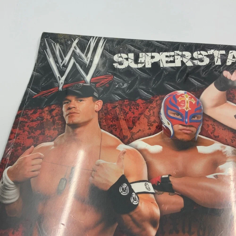 WWE Superstars 2008 Wall Calendar 16 Month John Cena Rey‎ Mysterio New Sealed